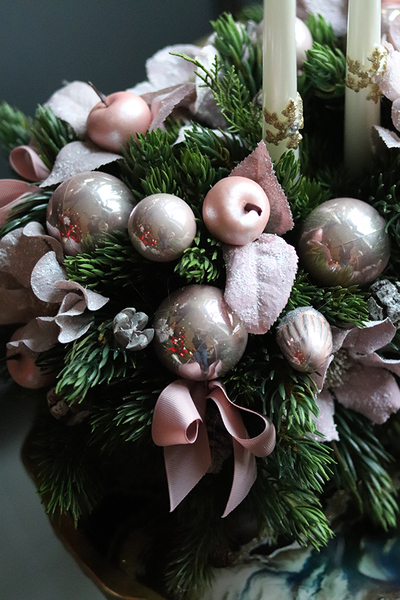 świąteczny stroik, Duży Pudrovy Las, wys. 34cm