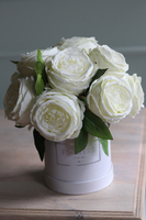 flowerbox Peonie w Bieli, wys.27cm 