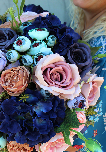 Flamenco 2, kompozycja kwiatowa / bukiet / Flowerbox, wys.36cm