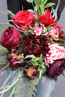 Astry Bordo 2, bukiet/kompozycja nagrobna, wys.45cm