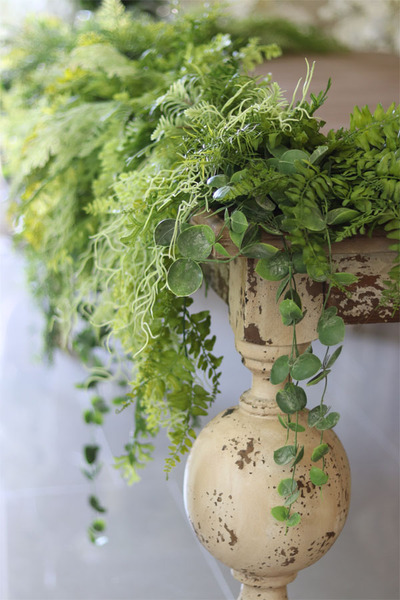 Verona, girlanda z zielonych zwisających pędów, dł.100cm  