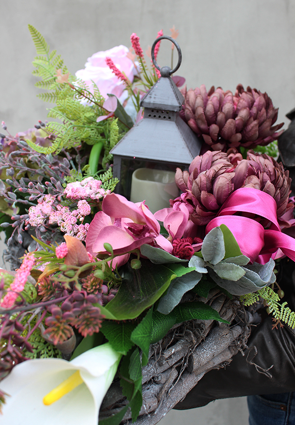 Rellato, elegancka kompozycja nagrobna, wym.30x72x50cm