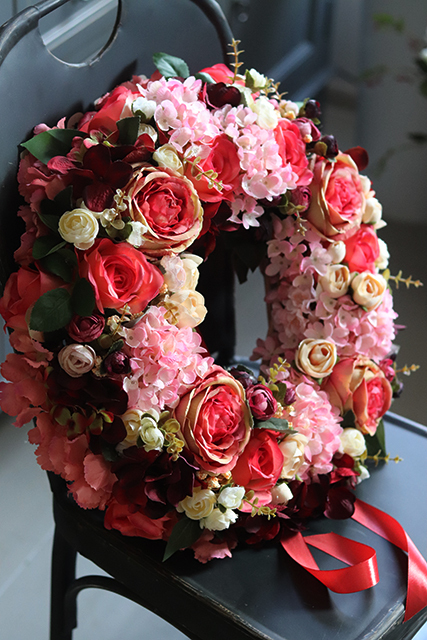 Runna, dekoracyjny wianek na drzwi / stroik na stół, śr. 45cm