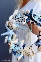 Bogactwo Morza, marynistyczny wianek do powieszenia na drzwiach, śr.35cm