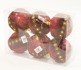 bombki świąteczne, Redano Velvetica, kpl.6szt, śr.10cm