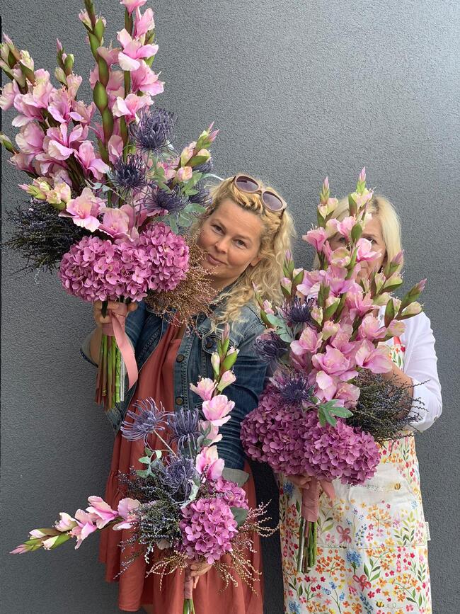 Moko Wrzosy & Mieczyki, bukiet do wazonu, średni rozmiar L, wy.90cm 