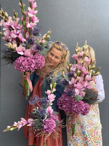 Moko Wrzosy & Mieczyki, bukiet do wazonu, średni rozmiar L, wy.90cm 