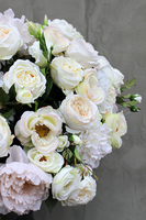 Cremona kompozycja kwiatowa w cynowanym ekskluzywnym naczyniu, dł.85cm, wys.48cm