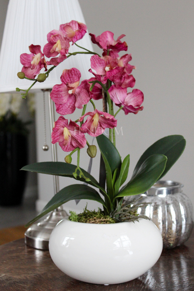 sztuczny storczyk Manolo w szlachetnej donicy, wys.45cm