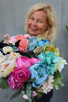 Caryca Katarzyna efektowny wianek na drzwi, śr.38cm 