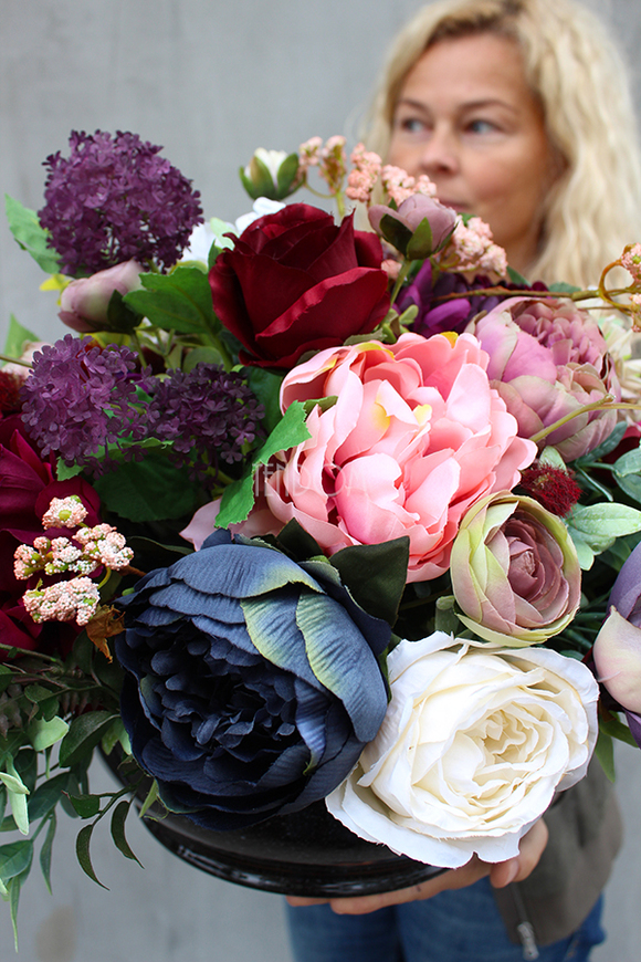 kwiatowa kompozycja nagrobna England, wys.35cm