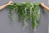 Verona, girlanda z zielonych zwisających pędów, dł.100cm  