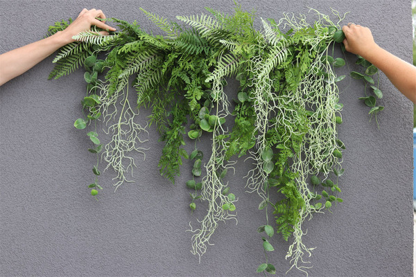 Verona, girlanda z zielonych zwisających pędów, dł.100cm  