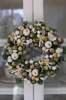 elegancki świąteczny wianek Nostalgiczne Święta, śr.30cm