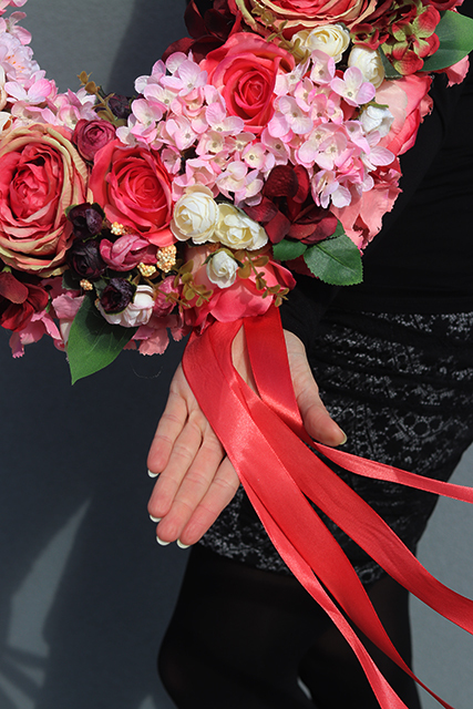 Runna, dekoracyjny wianek na drzwi / stroik na stół, śr. 45cm