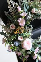 atrakcyjny, wiosenny wianek, Green Canoe Pastels, śr.35cm  