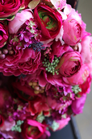 bardzo bogaty wianek / wieniec Fuksja Tenata, śr.50cm 