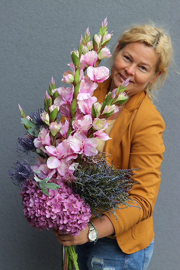 Moko Wrzosy & Mieczyki, bukiet do wazonu, średni rozmiar L, wy.90cm 