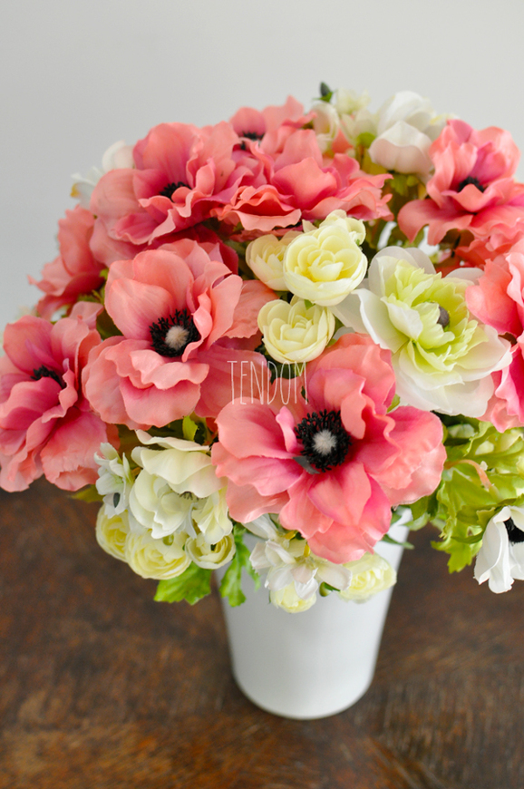 dekoracja kwiatowa Anemony, wys.40cm