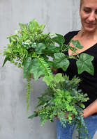 kompozycja w betonowej donicy z sukulentami Renno, wys.30cm