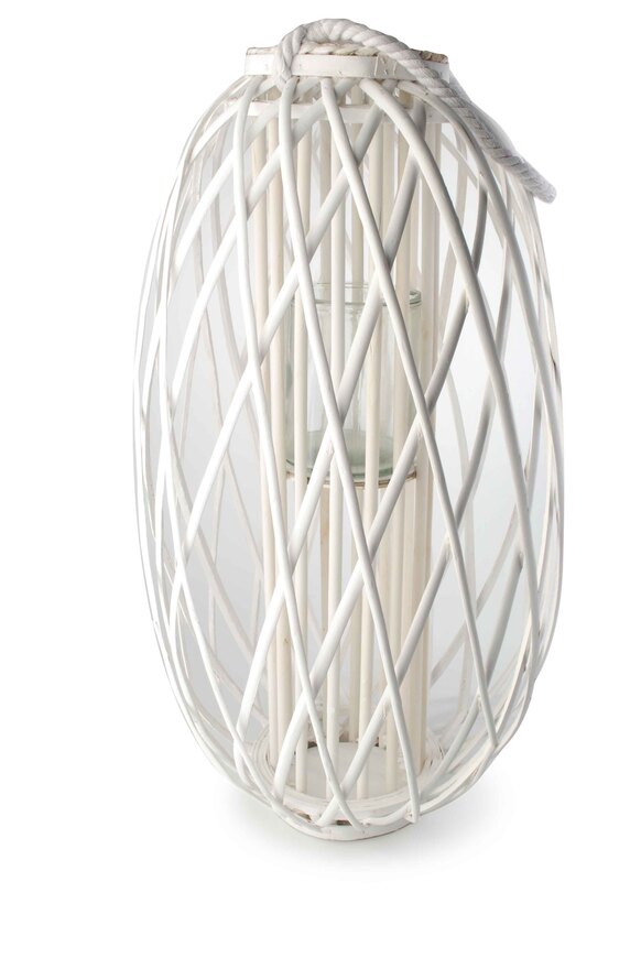 White Garden lampion wiklinowy wysoki L, wym. 16x40x74cm