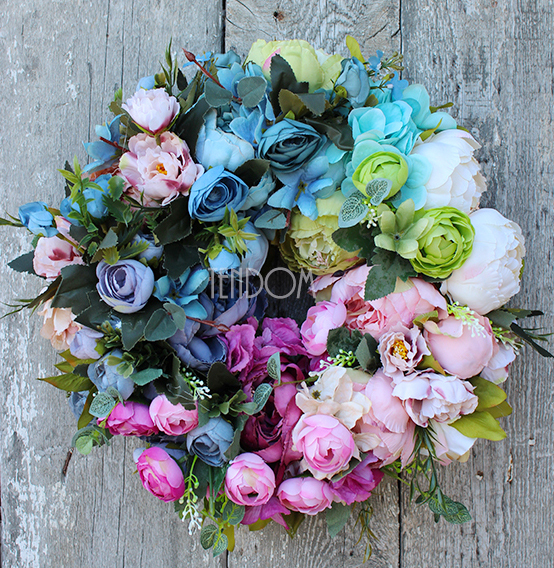 Caryca Katarzyna Exclusive efektowny wianek na drzwi, śr.35cm