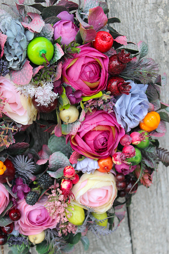 Feria Barw, wianek na drzwi, śr.30cm