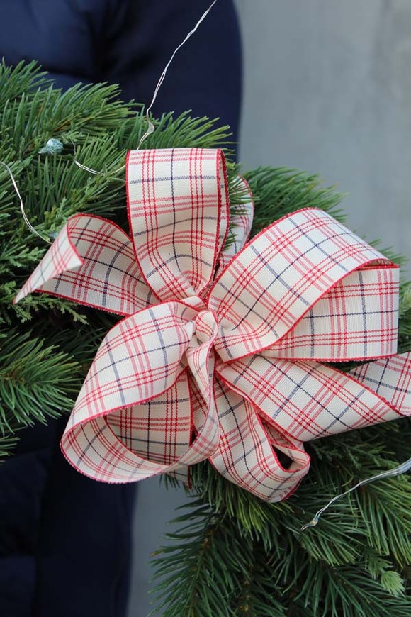 Naturalne Święta, wianek z wybraną przez Ciebie kokardą, śr.48cm