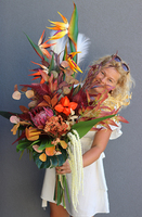 Gedona Strelicja, egzotyczny bukiet do wazonu, wys.115cm