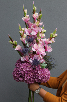 Moko Wrzosy & Mieczyki, bukiet do wazonu, średni rozmiar L, wy.90cm 