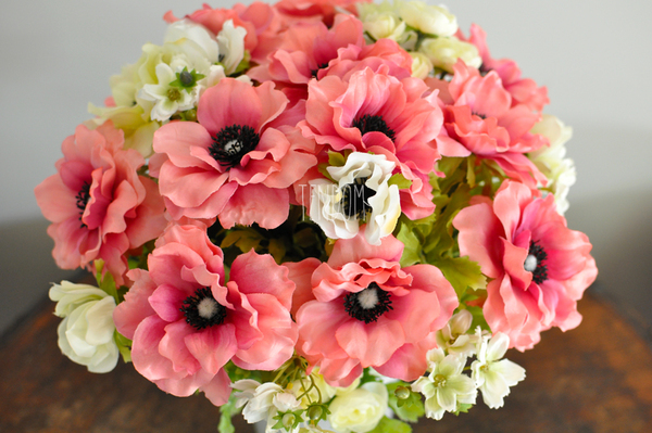 dekoracja kwiatowa Anemony, wys.40cm