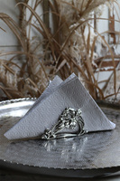 Iris posrebrzany serwetnik wym.6x9x3.5cm