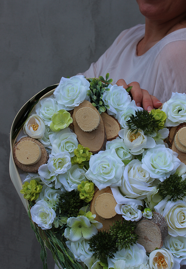 Heart, dekoracja do położenia, wym.34x40cm