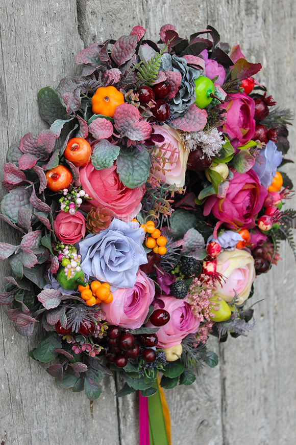 Feria Barw, wianek na drzwi, śr.30cm