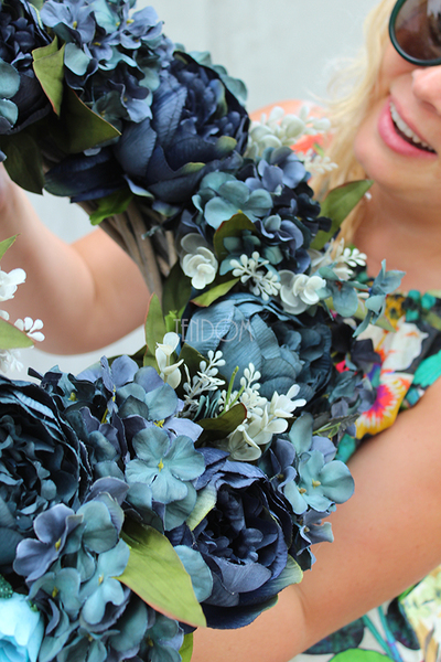 Caryca Katarzyna Granat, efektowny wianek na drzwi, śr.44cm 