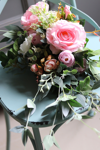 Kalathea, komplet dekoracji wielkanocnych, wianek & bukiet do święconki