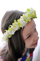 komunijny wianek na głowę Hanna, rozmiar uniwersalny, dziecięcy