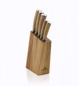 Natur zestaw 5 noży w drewnianym bloku
