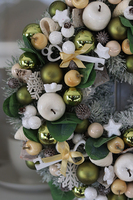 elegancki świąteczny wianek Nostalgiczne Święta, śr.30cm