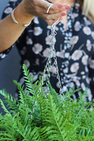 kompozycja w wiszącej donicy, Paproć Naturales, wys.38cm 