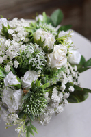 Aguenda, kompozycja kwiatowa w stylowej lustrzanej donicy, wys.20cm