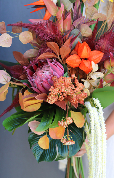 Gedona Strelicja, egzotyczny bukiet do wazonu, wys.115cm