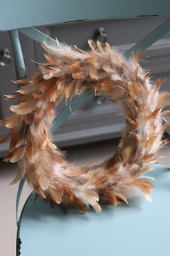Bird A, wielkanocny wianek z piórami, śr.30cm 