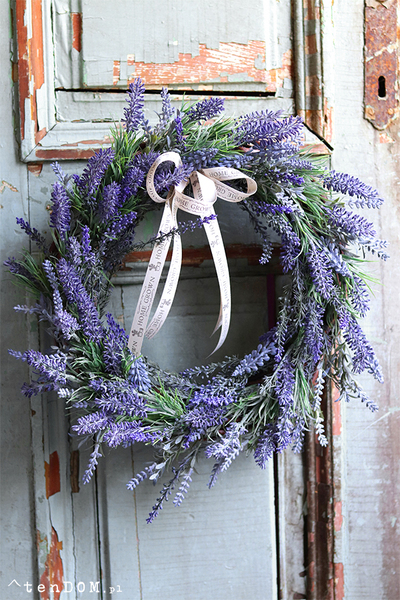 dekoracyjny wianek z lawendą, Lavender Home, śr.38cm  
