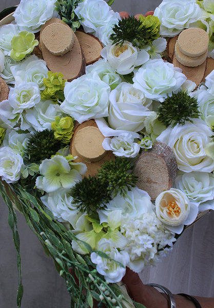 Heart, dekoracja do położenia, wym.34x40cm