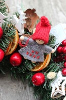 Dzieciaczki w Święta, świąteczny wianek / stroik o śr.40cm