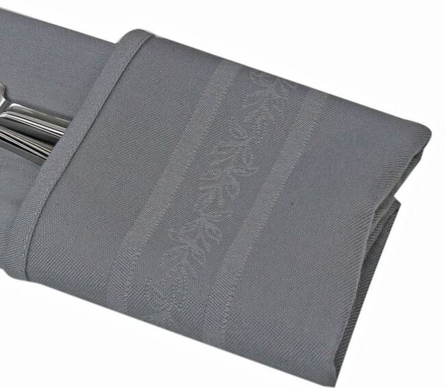 Bianka, eleganckie serwetki, szary, kpl.6szt