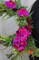 efektowny wianek na drzwi Storczyk Fuksja, śr.28cm