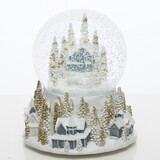 Zimowa Wioska, bożonarodzeniowa kula śnieżna pozytywka, wym.16x14cm