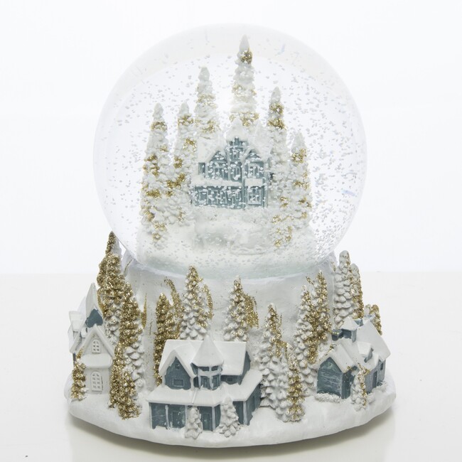 Zimowa Wioska, bożonarodzeniowa kula śnieżna pozytywka, wym.16x14cm